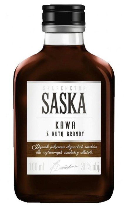 WÓDKA SASKA KAWA Z BRANDY 0,09L 30%