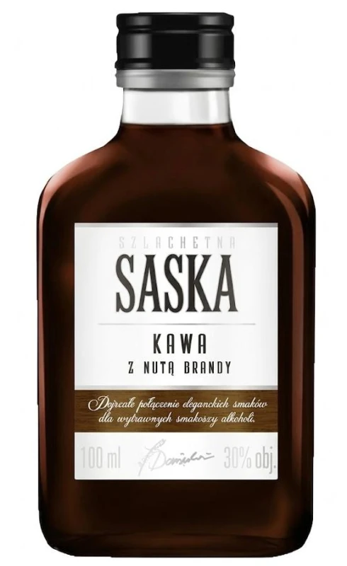 WÓDKA SASKA KAWA Z BRANDY 0,09L 30%