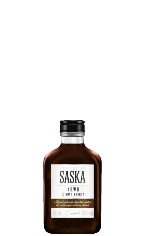 WÓDKA SASKA KAWA Z BRANDY 0,09L 30%