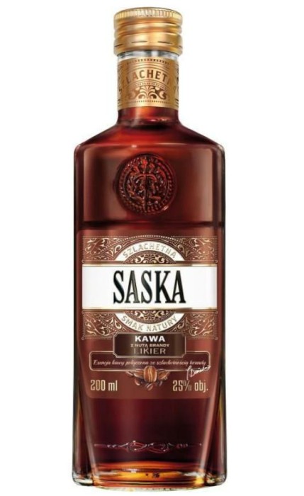 WÓDKA SASKA KAWA Z BRANDY 0,2L 30%