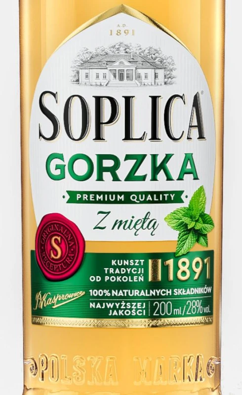 WÓDKA SOPLICA GORZKA Z MIĘTĄ 0,2L 28%