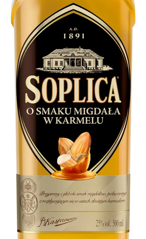 WÓDKA SOPLICA MIGDAŁ W KARMELU 0,5L 25%