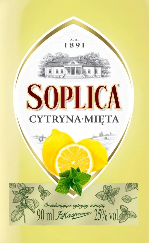 WÓDKA SOPLICA CYTRYNA-MIĘTA 0,09L 30%