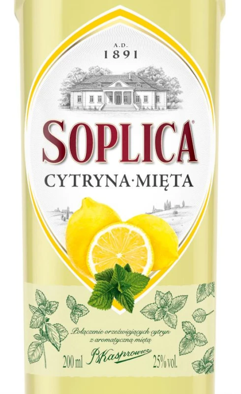 WÓDKA SOPLICA CYTRYNA MIĘTA 0,2L 28%
