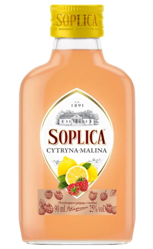 WÓDKA SOPLICA CYTRYNA - MALINA 0,09L 28%