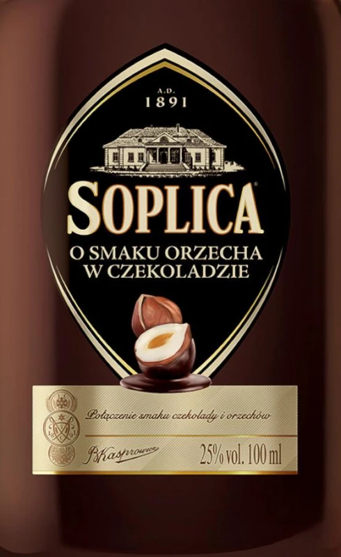 WÓDKA SOPLICA ORZECH W CZEKOLADZIE 0,09L 25%