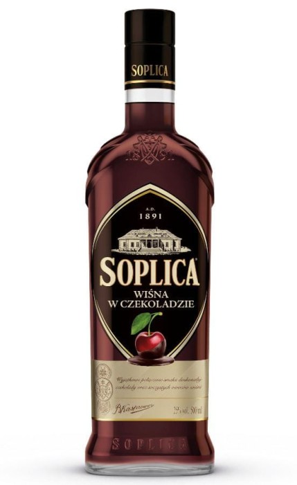 WÓDKA SOPLICA WIŚNIA W CZEKOLADZIE 0,5L 25%