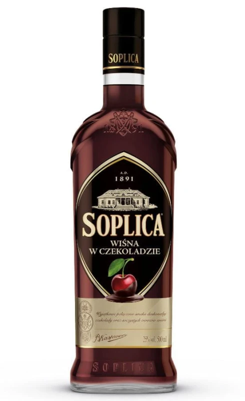 WÓDKA SOPLICA WIŚNIA W CZEKOLADZIE 0,5L 25%