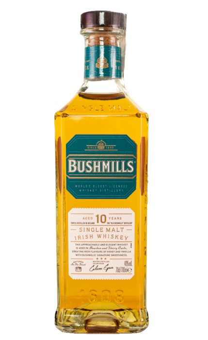 ZESTAW WHISKEY BUSHMILLS 10YO 0,7L 40% + 2 SZKLANKI