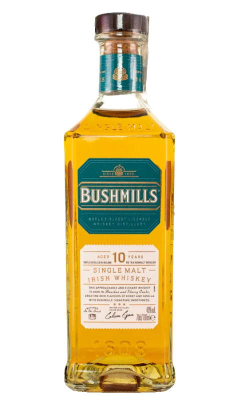 ZESTAW WHISKEY BUSHMILLS 10YO 0,7L 40% + 2 SZKLANKI