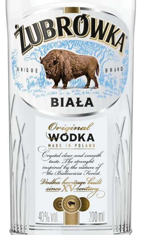 WÓDKA ŻUBRÓWKA BIAŁA 0,2L 40%