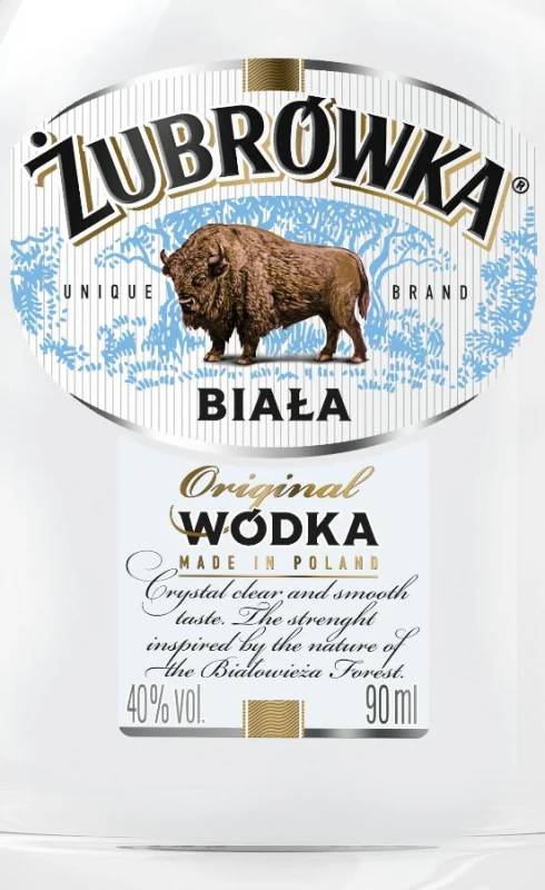 WÓDKA ŻUBRÓWKA BIAŁA 90ml