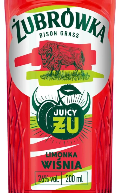 WÓDKA ŻUBRÓWKA  ŻU WIŚNIA LIMONKA 0,2L