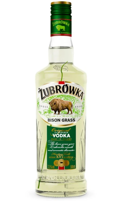 WÓDKA ŻUBRÓWKA Z TRAWĄ 0,5L 37,5%