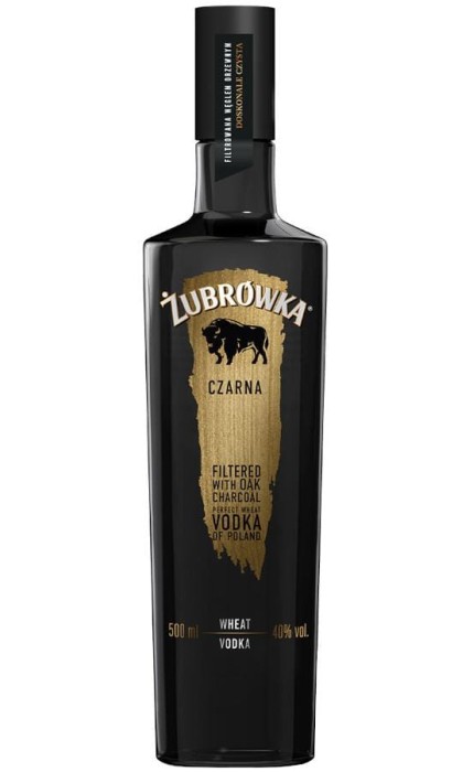 WÓDKA ŻUBRÓWKA CZARNA 0,5L 40%