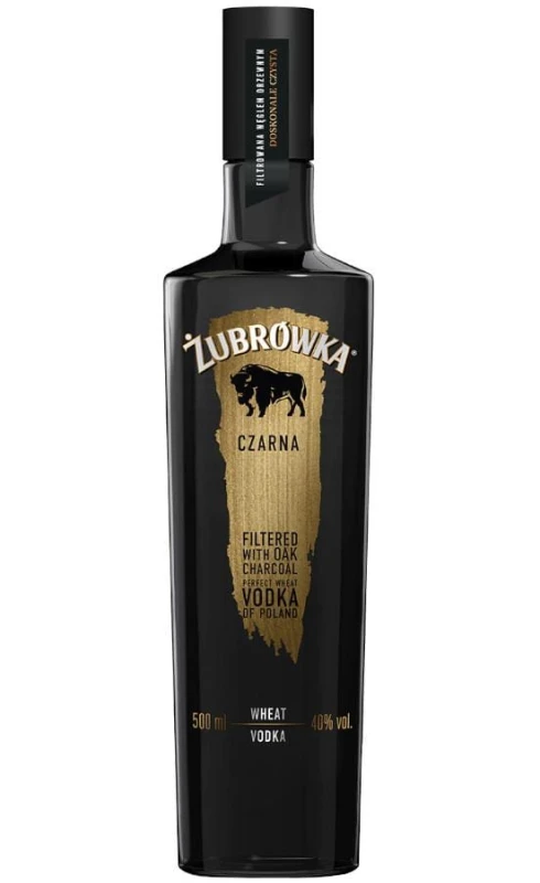 WÓDKA ŻUBRÓWKA CZARNA 0,5L 40%