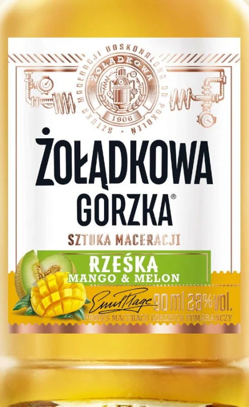 WÓDKA ŻOŁĄDKOWA  MANGO MELON 0,09L 28%