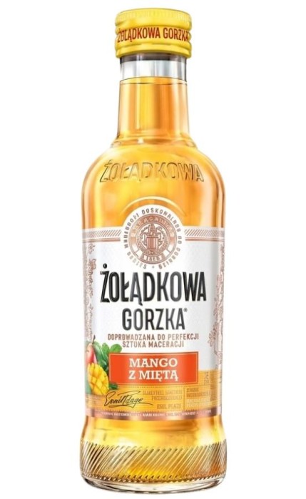 WÓDKA ŻOŁĄDKOWA GORZKA MANGO MIĘTA 0,2L 25%