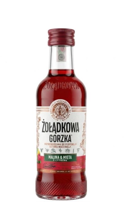 WÓDKA ŻOŁĄDKOWA GORZKA MALINA-MIĘTA 0,2L