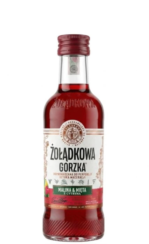WÓDKA ŻOŁĄDKOWA GORZKA MALINA-MIĘTA 0,2L