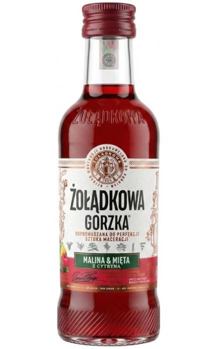 WÓDKA ŻOŁĄDKOWA GORZKA MALINA-MIĘTA 0,2L