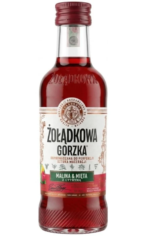 WÓDKA ŻOŁĄDKOWA GORZKA MALINA-MIĘTA 0,2L