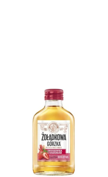 WÓDKA ŻOŁĄDKOWA GORZKA TRUSKAWKA RABARBAR 0,09L