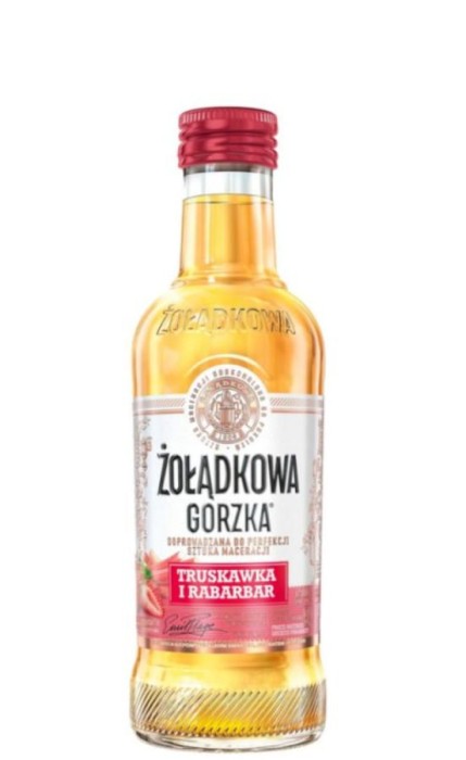 WÓDKA ŻOŁĄDKOWA GORZKA TRUSKAWKA RABARBAR 0,2L
