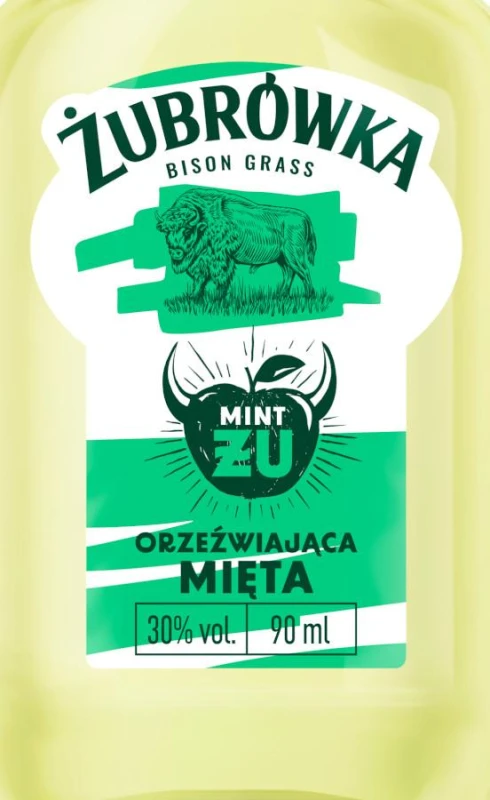 WÓDKA ŻUBRÓWKA ŻU MIĘTA 0,09L