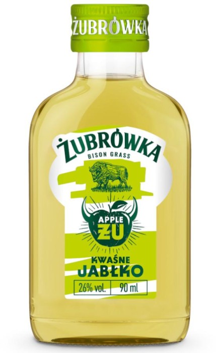 WÓDKA ŻUBRÓWKA ŻU KWAŚNE JABŁKO 0,09L  30%