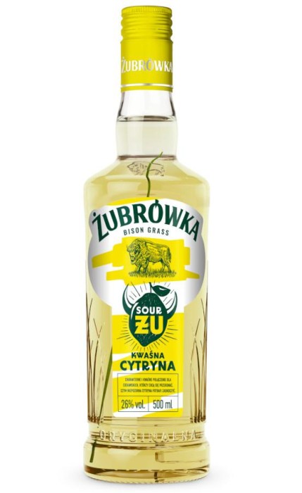 WÓDKA ŻUBRÓWKA ŻU KWAŚNA CYTRYNA 0,5L 30%