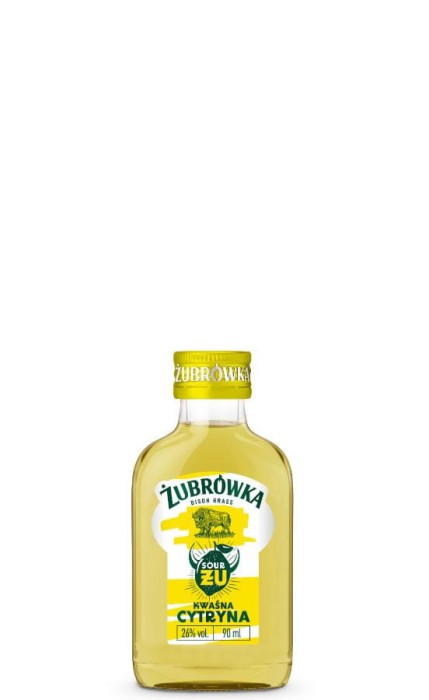 WÓDKA ŻUBRÓWKA ŻU KWAŚNA CYTRYNA 0,09L  30%
