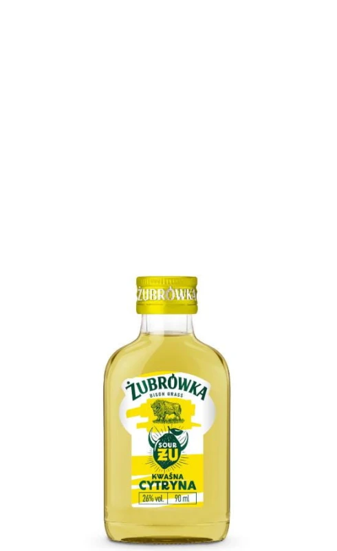 WÓDKA ŻUBRÓWKA ŻU KWAŚNA CYTRYNA 0,09L  30%