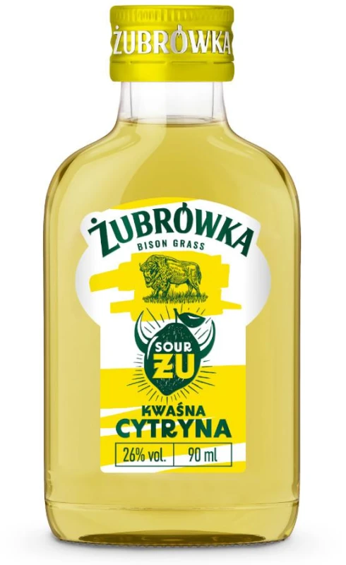 WÓDKA ŻUBRÓWKA ŻU KWAŚNA CYTRYNA 0,09L  30%