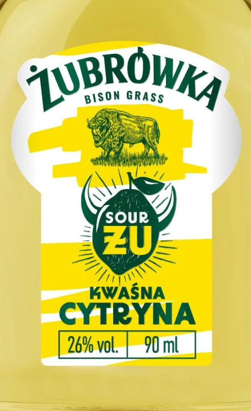 WÓDKA ŻUBRÓWKA ŻU KWAŚNA CYTRYNA 0,09L  30%