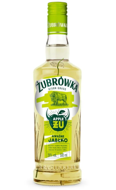 WÓDKA ŻUBRÓWKA ŻU KWAŚNE JABŁKO 0,5L 30%