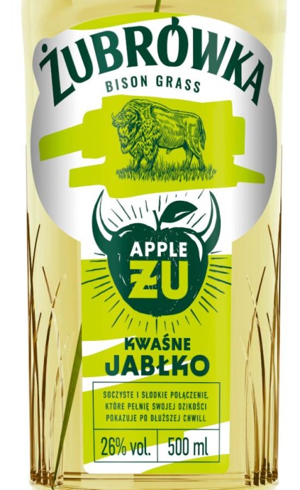WÓDKA ŻUBRÓWKA ŻU KWAŚNE JABŁKO 0,5L 30%