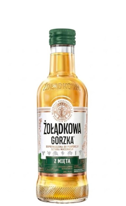 WÓDKA ŻOŁĄDKOWA GORZKA Z MIĘTĄ 0,2L 36%