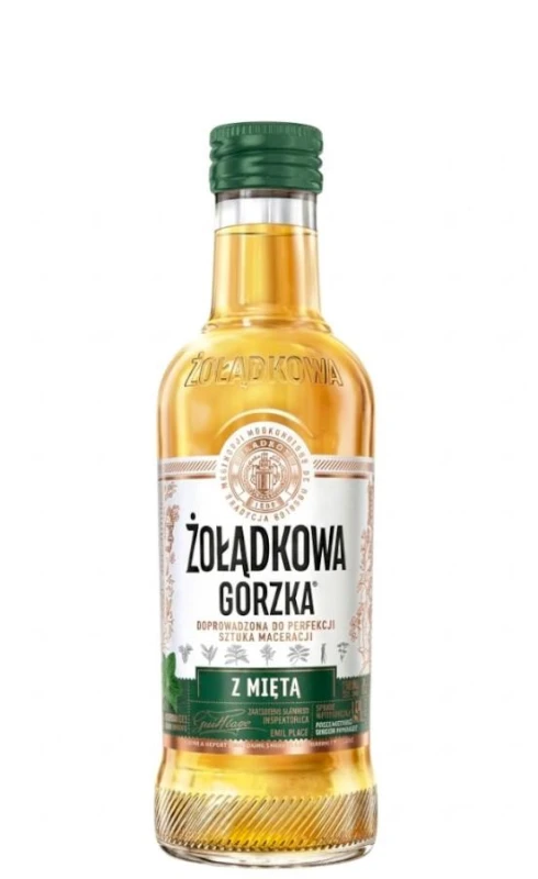 WÓDKA ŻOŁĄDKOWA GORZKA Z MIĘTĄ 0,2L 36%
