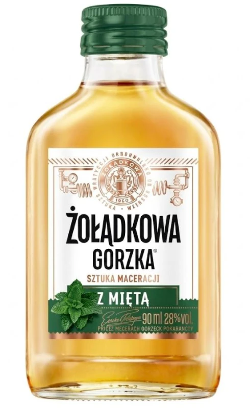 WÓDKA ŻOŁĄDKOWA GORZKA Z MIĘTĄ 0,09L