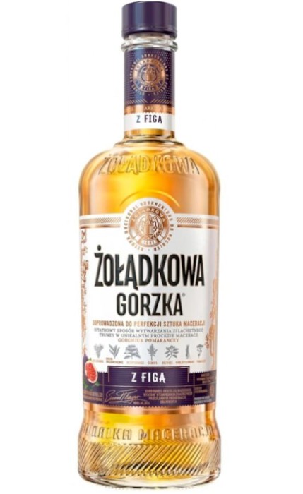WÓDKA ŻOŁĄDKOWA GORZKA Z FIGĄ 0,5L 30%