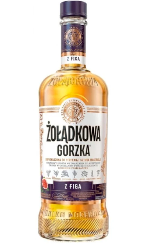 WÓDKA ŻOŁĄDKOWA GORZKA Z FIGĄ 0,5L 30%