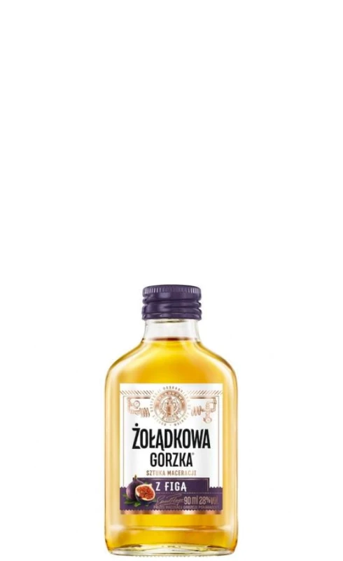 WÓDKA ŻOŁĄDKOWA GORZKA Z FIGĄ 0,09L 30%
