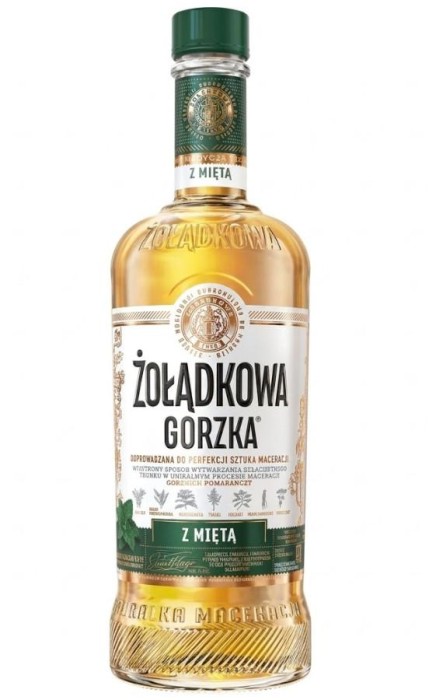 WÓDKA ŻOŁĄDKOWA Z MIĘTĄ 0,5L 30%
