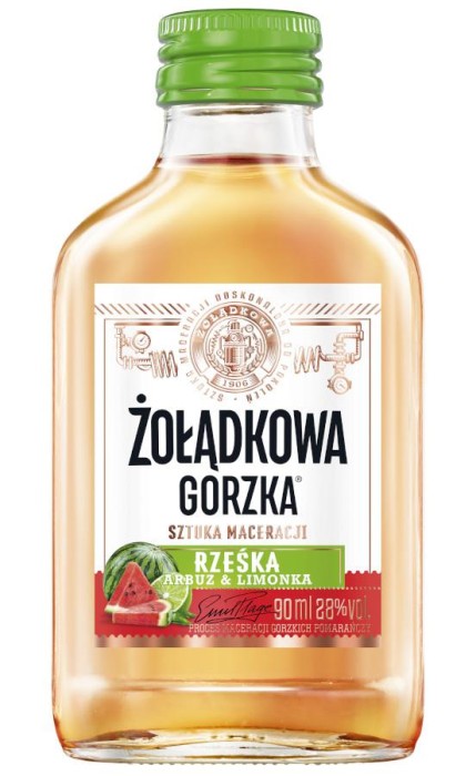 WÓDKA ŻOŁĄDKOWA RZEŚKA ARBUZ-LIMONKA 0,09L