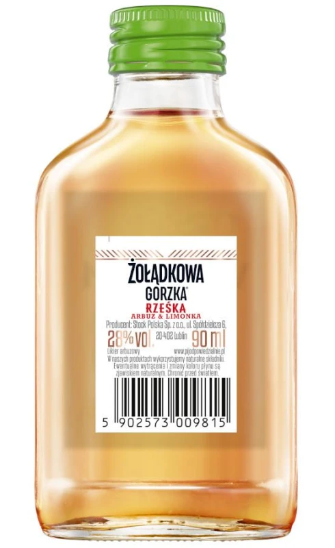 WÓDKA ŻOŁĄDKOWA RZEŚKA ARBUZ-LIMONKA 0,09L