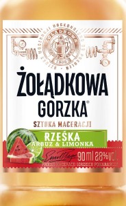 WÓDKA ŻOŁĄDKOWA RZEŚKA ARBUZ-LIMONKA 0,09L