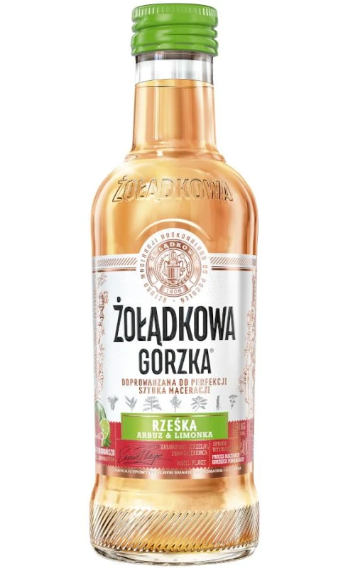 WÓDKA ŻOŁĄDKOWA RZEŚKA ARBUZ-LIMONKA 0,2L