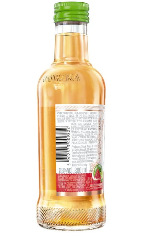 WÓDKA ŻOŁĄDKOWA RZEŚKA ARBUZ-LIMONKA 0,2L