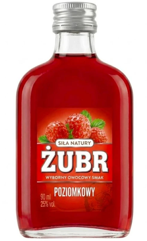 WÓDKA ŻUBR POZIOMKA 0,09L